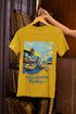 Calcutta Calling Printed T-Shirt - Mustard Yellow