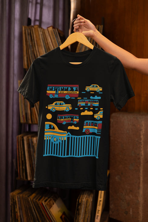 Monday To Friday Printed T-Shirt - Black