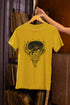 Cyclone Printed T-Shirt - Mustard Yellow