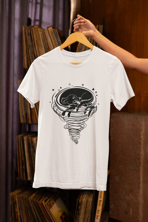 Cyclone Printed T-Shirt - White