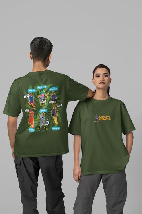People Of Kolkata Printed T-Shirt - Green