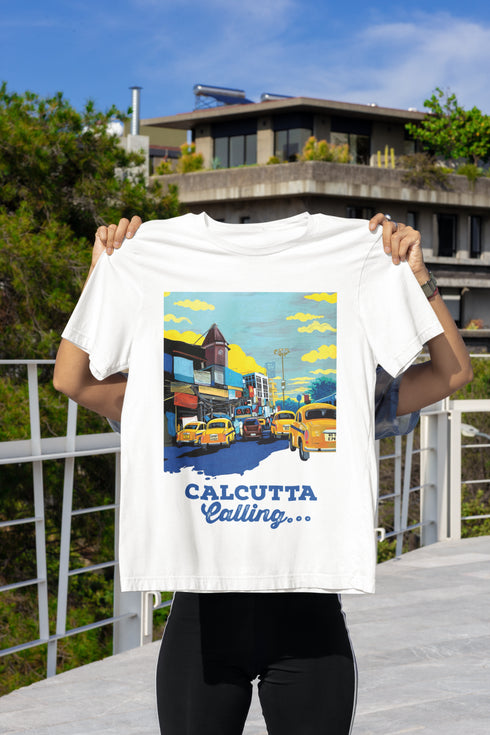 Calcutta Calling Printed T-Shirt - White