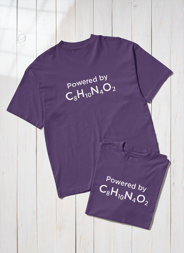Caffeinated Printed T-Shirt - Purple