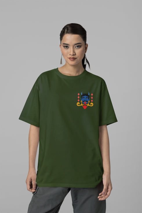 Buri Nazar Waale Printed T-Shirt - Green