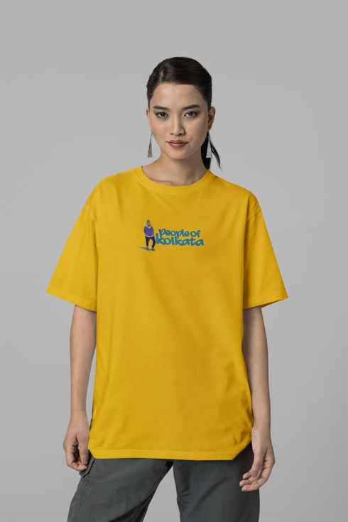 People Of Kolkata Printed T-Shirt - Yellow