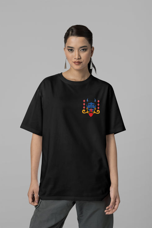 Buri Nazar Waale Printed T-Shirt - Black