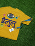 Delulu Printed T-Shirt - Mustard Yellow