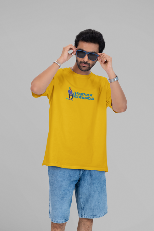People Of Kolkata Printed T-Shirt - Yellow