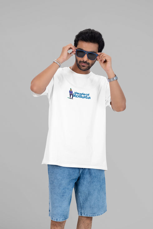 People Of Kolkata Printed T-Shirt - White