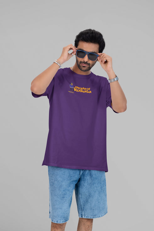 People Of Kolkata Printed T-Shirt - Purple