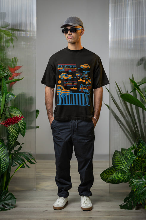 Monday To Friday Printed T-Shirt - Black