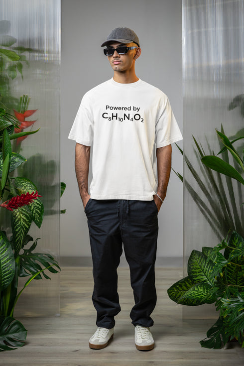 Caffeinated Printed T-Shirt - White