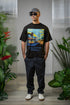Calcutta Calling Printed T-Shirt - Black