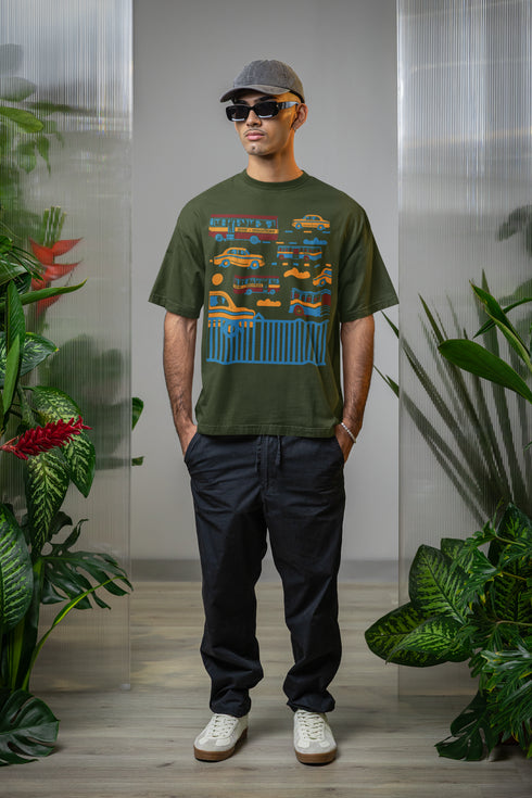 Monday To Friday Printed T-Shirt - Green