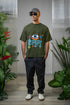 Delulu Printed T-Shirt - Green