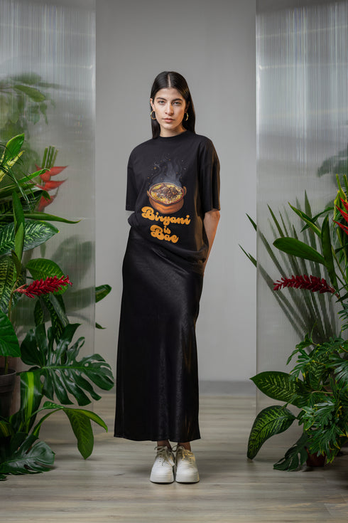 Biryani is Bae Printed T-Shirt - Black