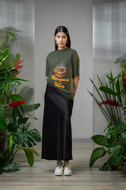 Biryani is Bae Printed T-Shirt - Green