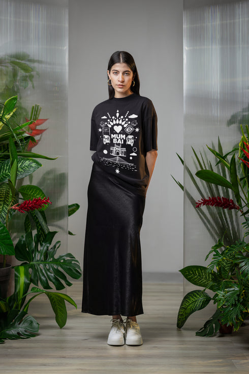 Aamchi Mumbai Printed T-Shirt - Black