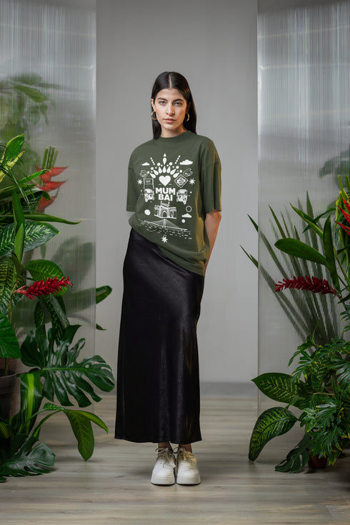 Aamchi Mumbai Printed T-Shirt - Green