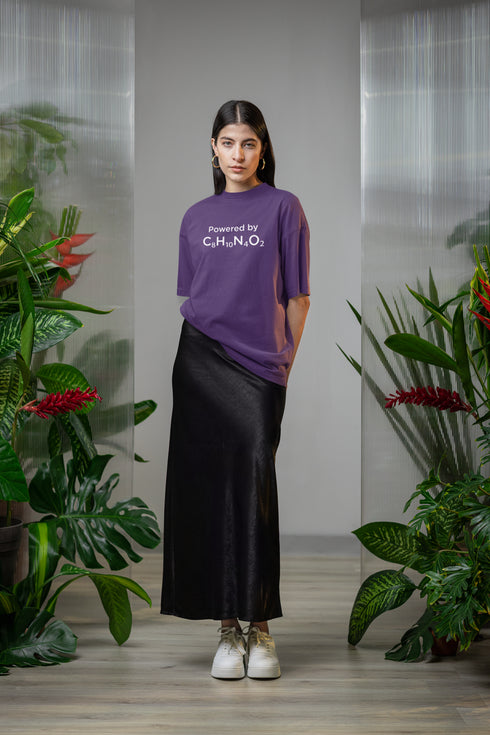 Caffeinated Printed T-Shirt - Purple