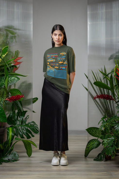 Monday To Friday Printed T-Shirt - Green