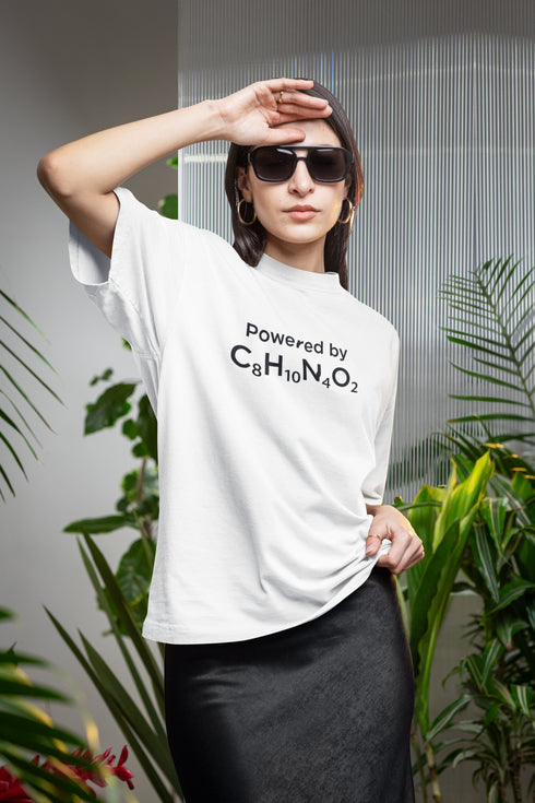 Caffeinated Printed T-Shirt - White