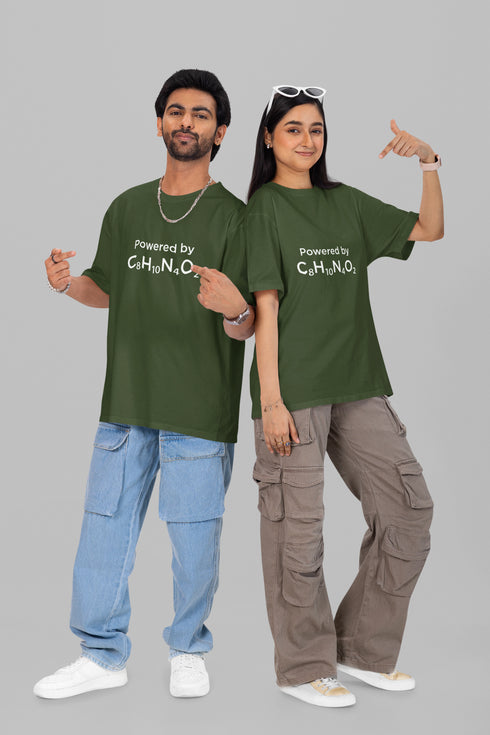 Caffeinated Printed T-Shirt - Green