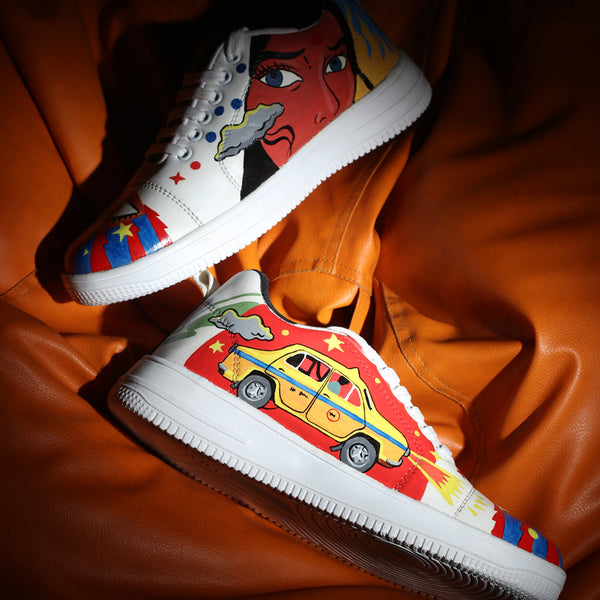 Hand-Painted Sneakers - Pop-Art