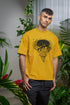Cyclone Printed T-Shirt - Mustard Yellow