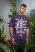Fatafati Kolkata Printed T-Shirt - Purple