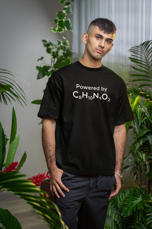 Caffeinated Printed T-Shirt - Black