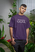 Caffeinated Printed T-Shirt - Purple