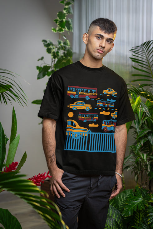 Monday To Friday Printed T-Shirt - Black