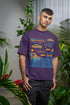 Monday To Friday Printed T-Shirt - Purple