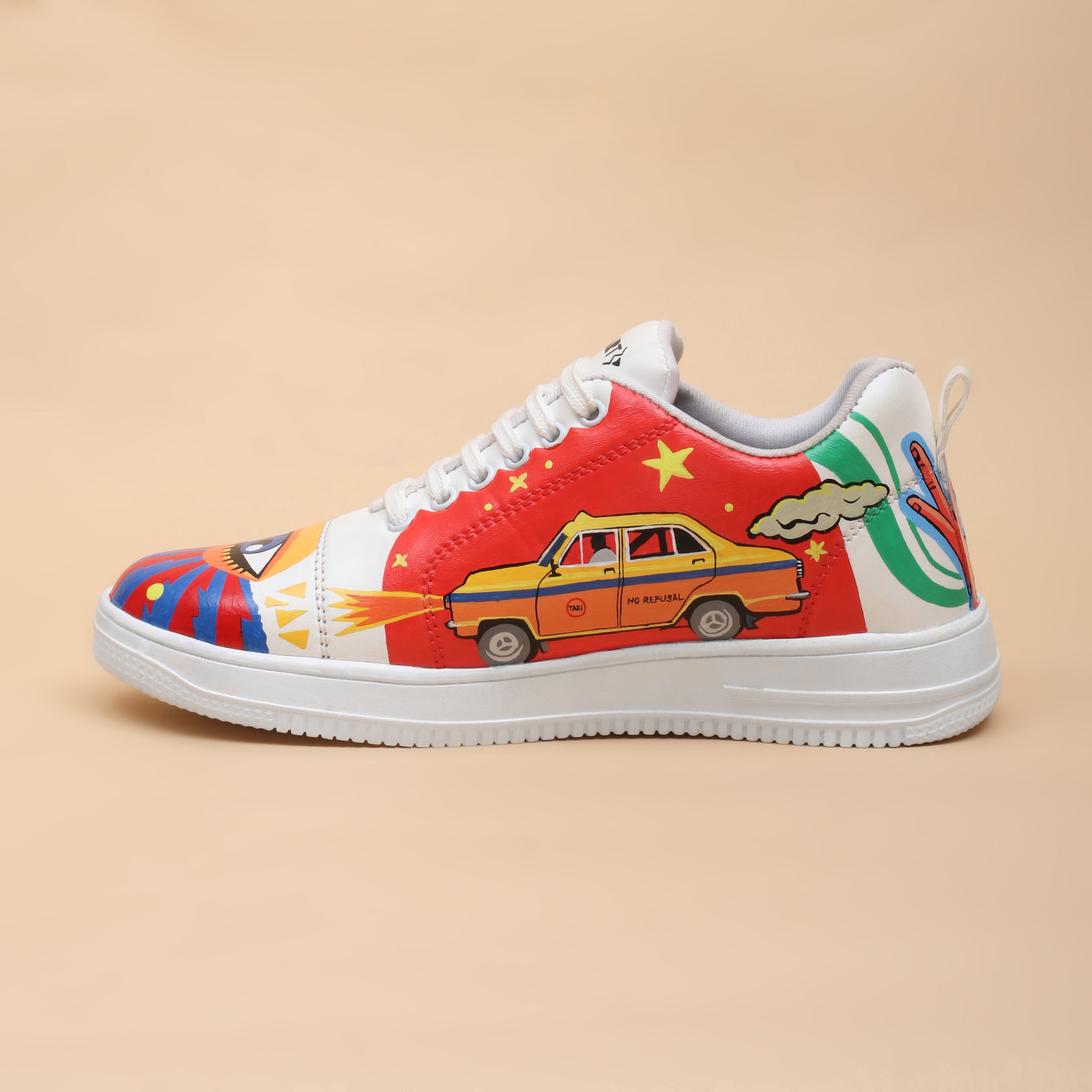 Hand-Painted Sneakers - Pop-Art