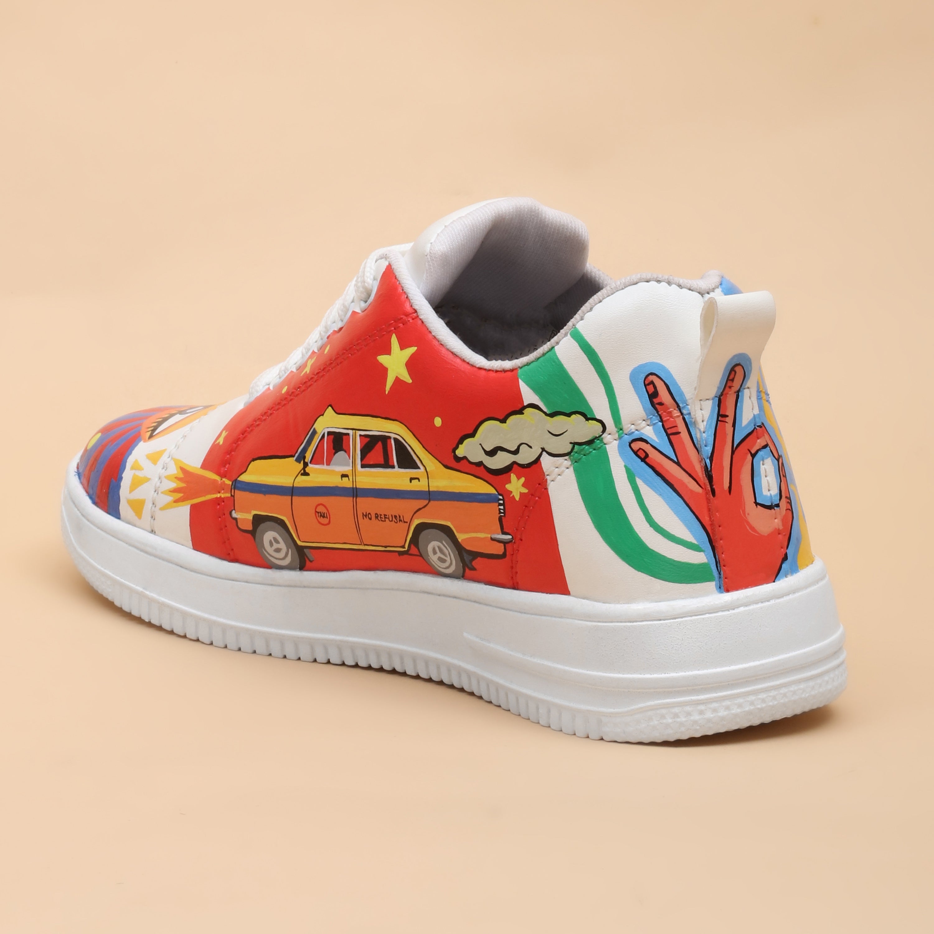 Hand-Painted Sneakers - Pop-Art