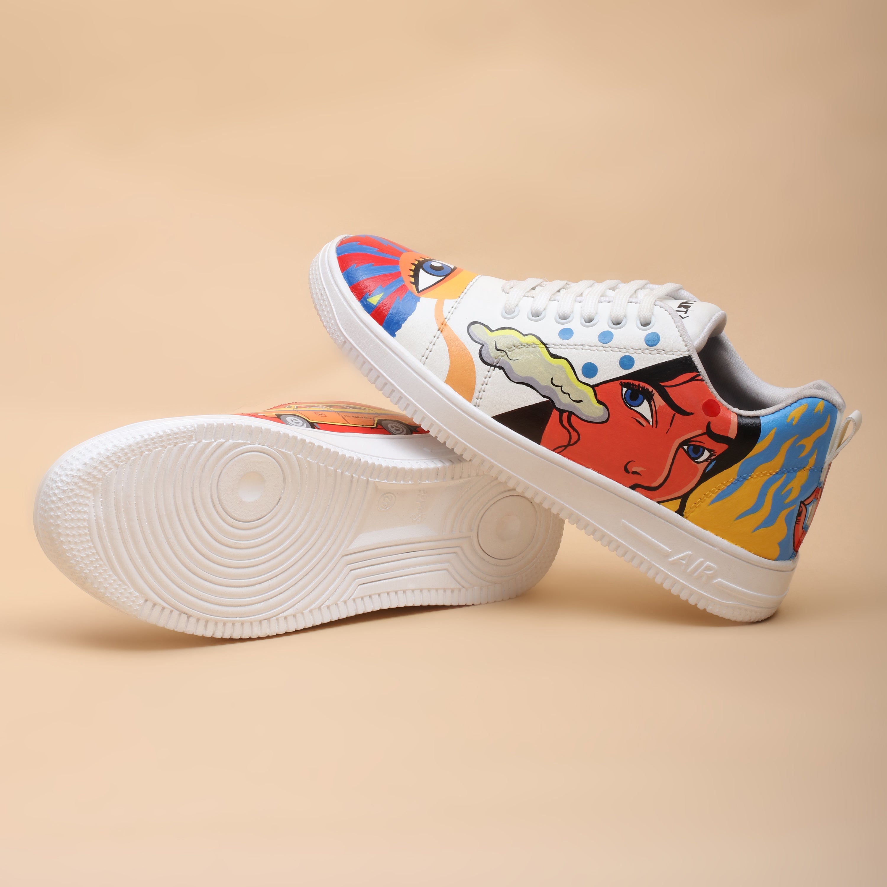 Hand-Painted Sneakers - Pop-Art