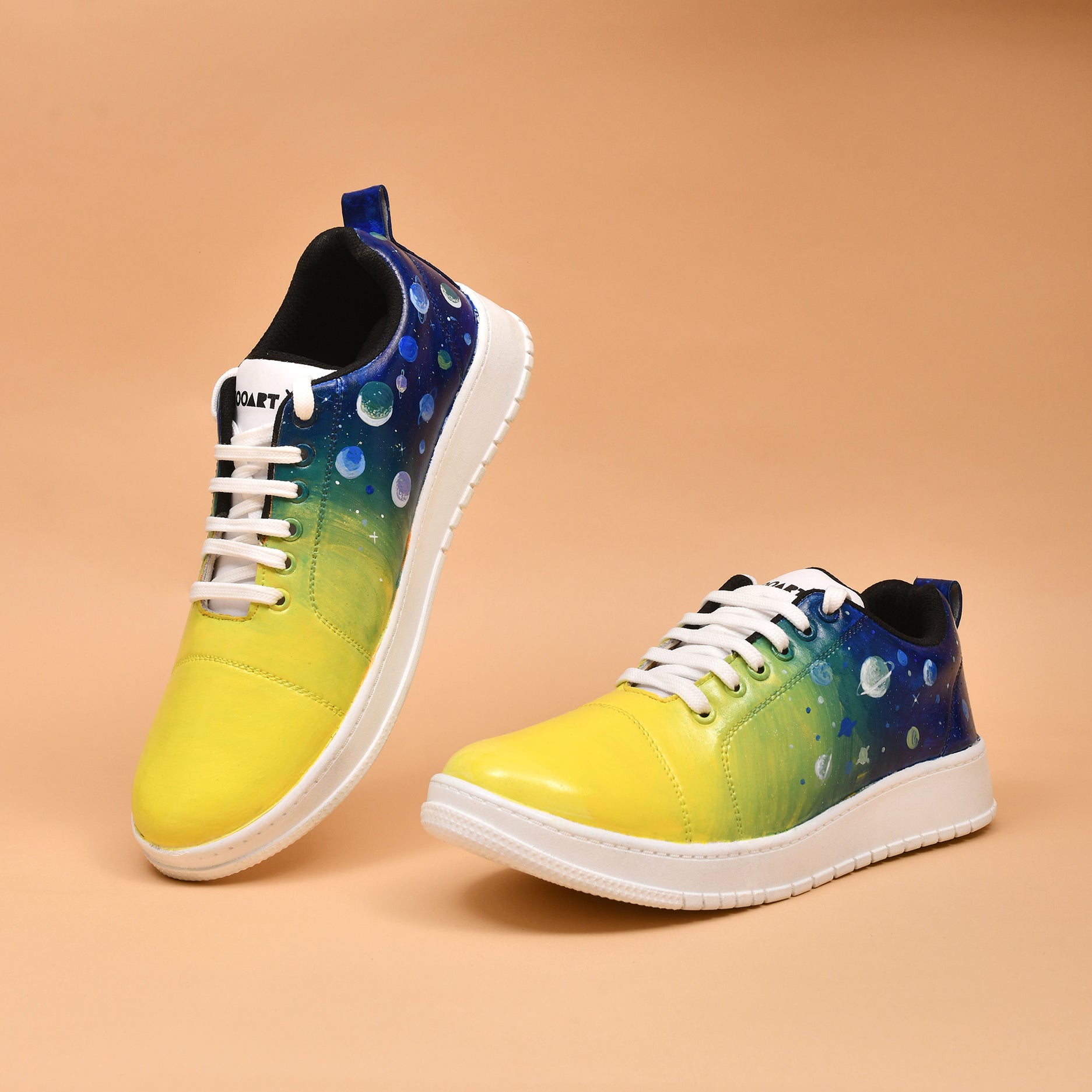 Hand-Painted Sneakers - Cosmos