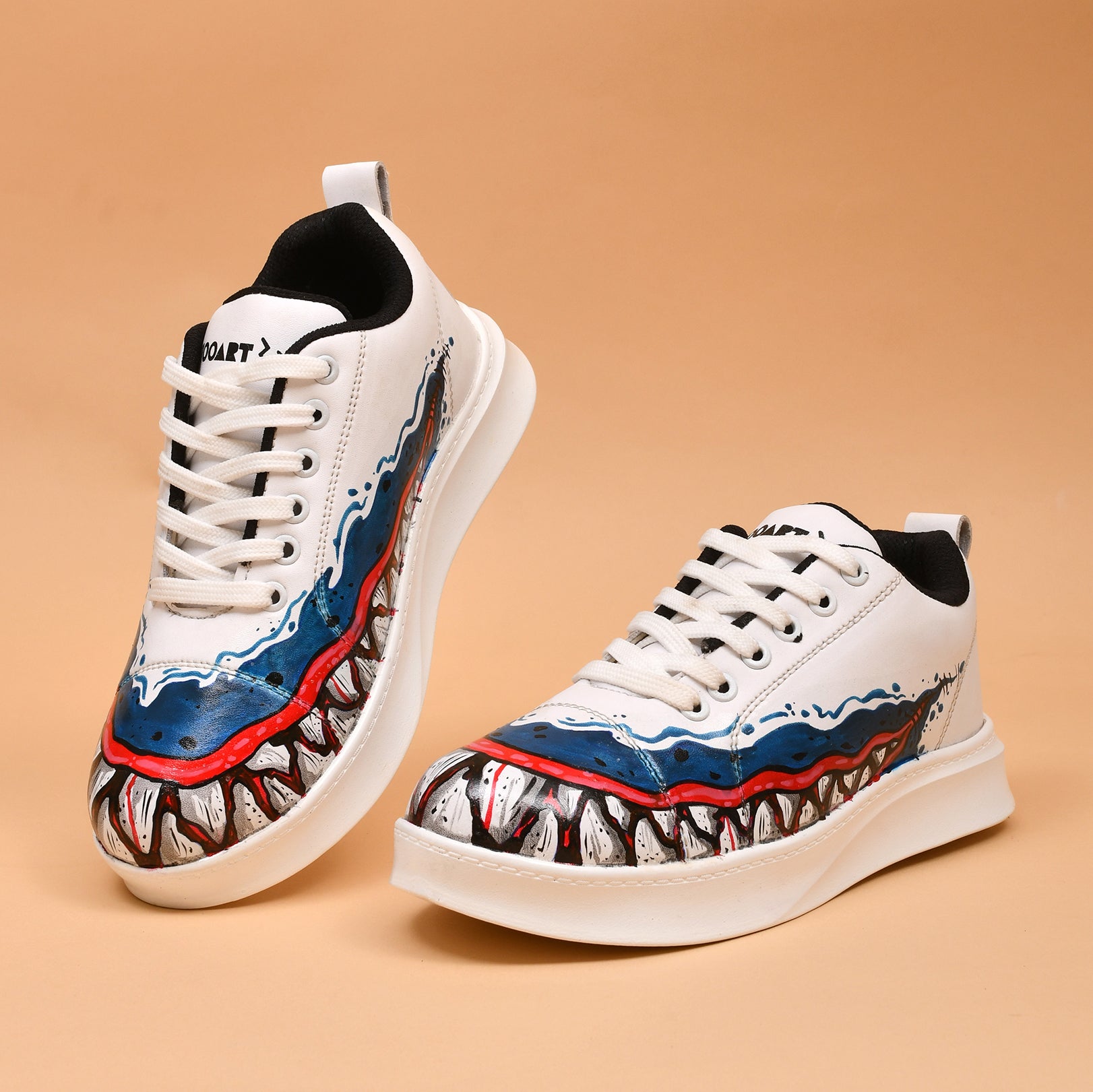 Hand-Painted Sneakers - Grin